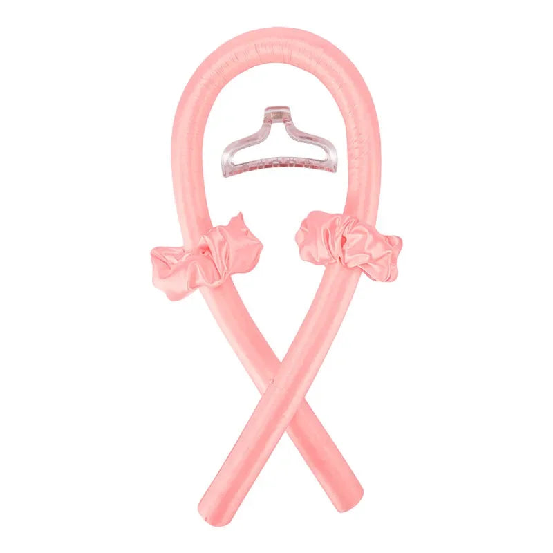 Bandeau boucles sans chaleur – ruban soie pour coiffure facile