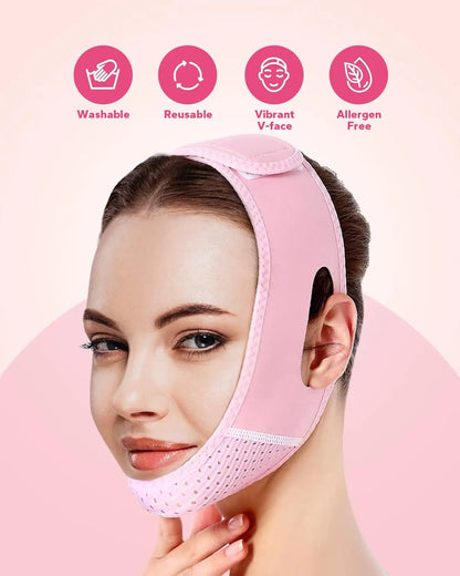 Bande anti-double menton – masque V-line raffermissant réutilisable