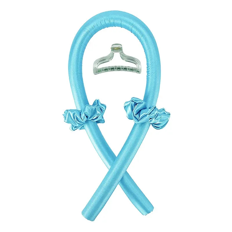 Bandeau boucles sans chaleur – ruban soie pour coiffure facile