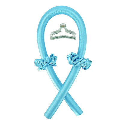Bandeau boucles sans chaleur – ruban soie pour coiffure facile