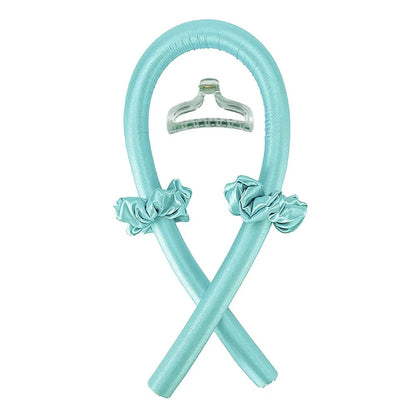 Bandeau boucles sans chaleur – ruban soie pour coiffure facile
