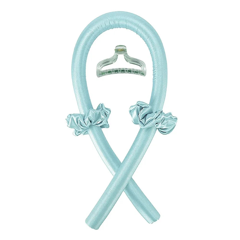 Bandeau boucles sans chaleur – ruban soie pour coiffure facile