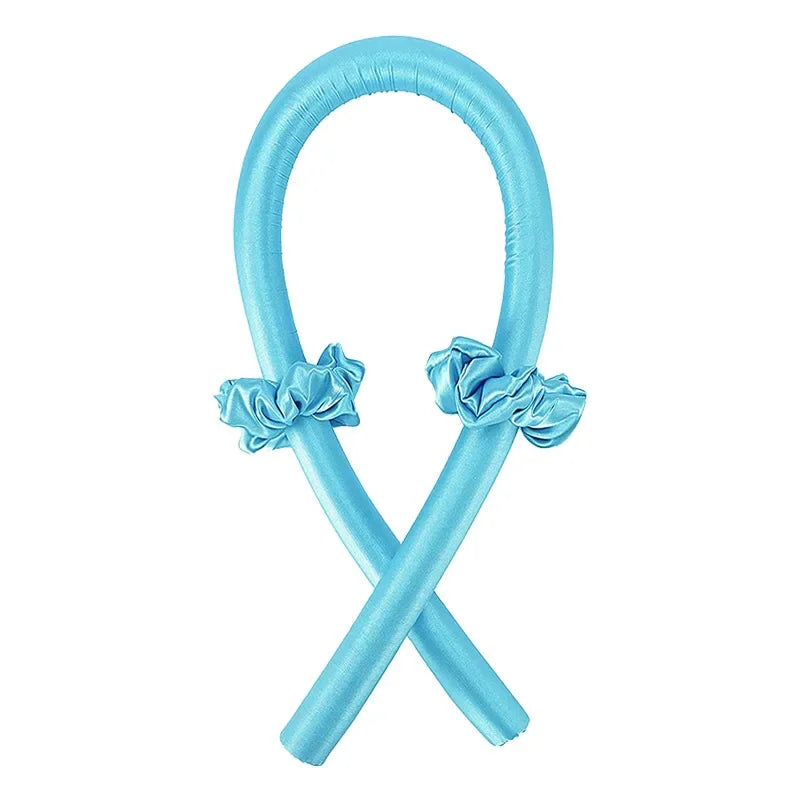 Bandeau boucles sans chaleur – ruban soie pour coiffure facile