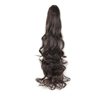 Extension ponytail synthétique – pince griffe, bouclée ou ondulée