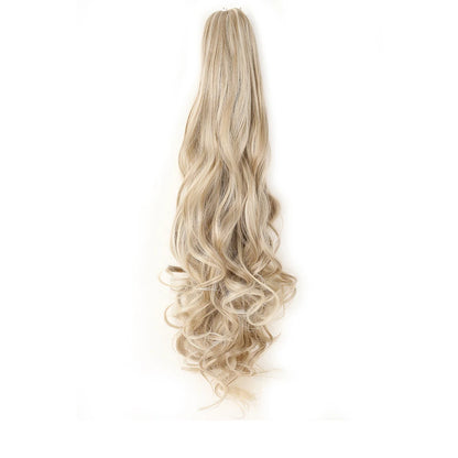 Extension ponytail synthétique – pince griffe, bouclée ou ondulée