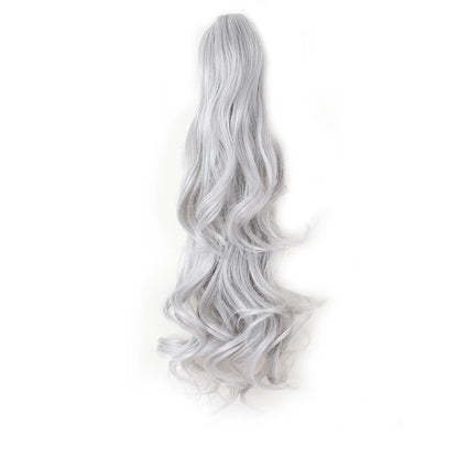 Extension ponytail synthétique – pince griffe, bouclée ou ondulée