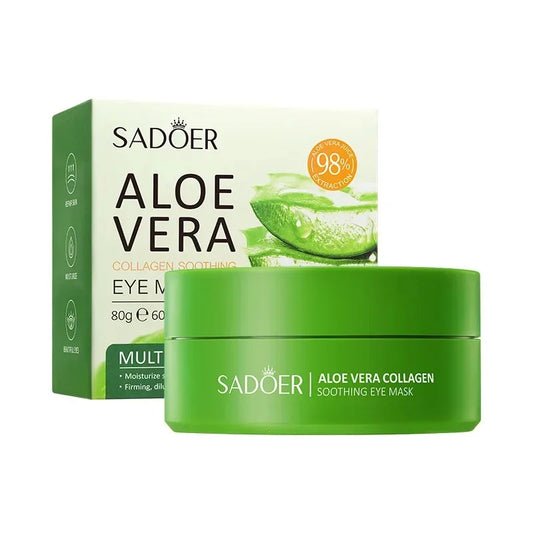 60 patchs yeux collagène & aloe vera – anti-cernes et hydratants