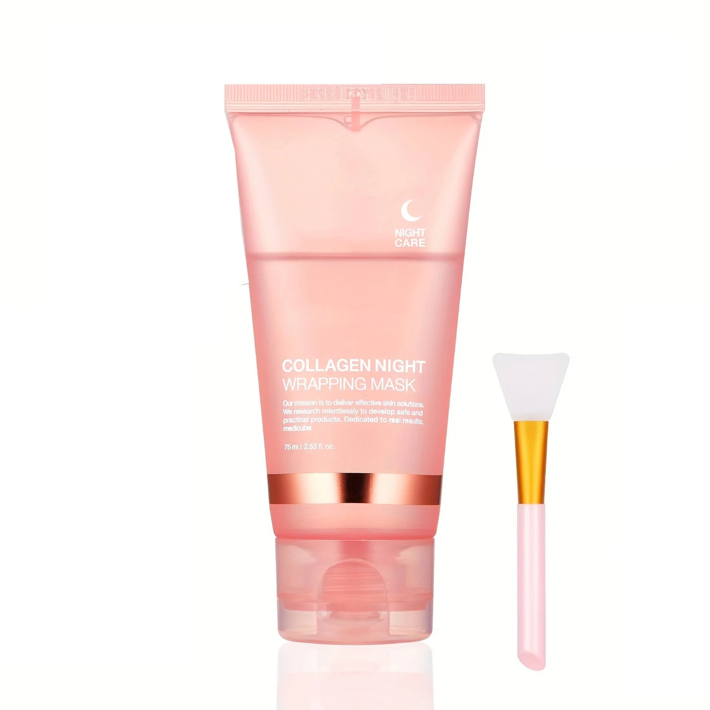 Lot de 2 masques peel-off collagène + pinceaux – nettoyage et éclat