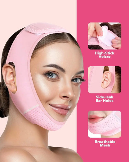 Bande anti-double menton – masque V-line raffermissant réutilisable