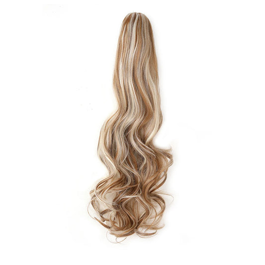 Extension ponytail synthétique – pince griffe, bouclée ou ondulée