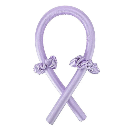 Bandeau boucles sans chaleur – ruban soie pour coiffure facile