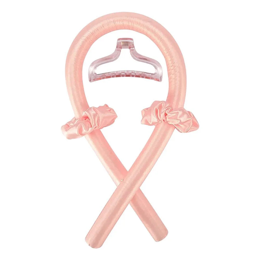 Bandeau boucles sans chaleur – ruban soie pour coiffure facile