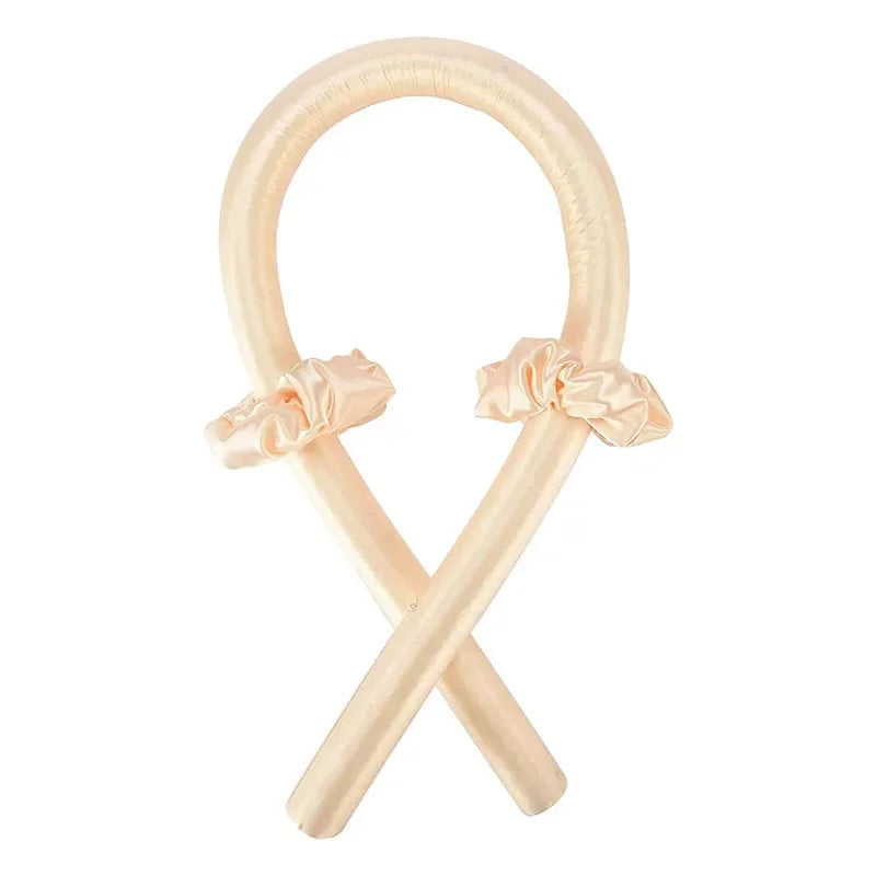 Bandeau boucles sans chaleur – ruban soie pour coiffure facile