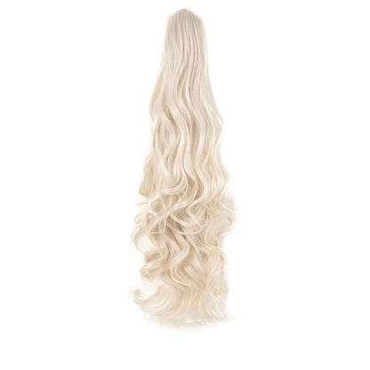 Extension ponytail synthétique – pince griffe, bouclée ou ondulée