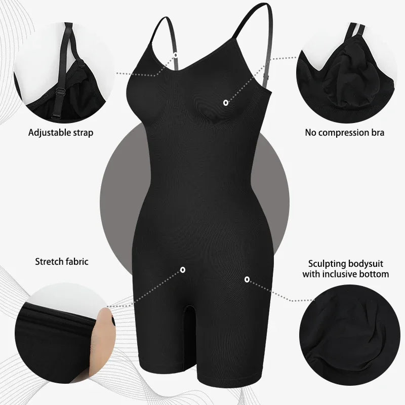 Body sculptant intégral femme – gainant, anti-frottement et push-up