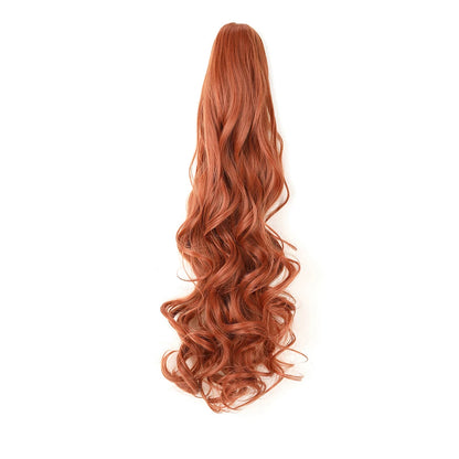 Extension ponytail synthétique – pince griffe, bouclée ou ondulée