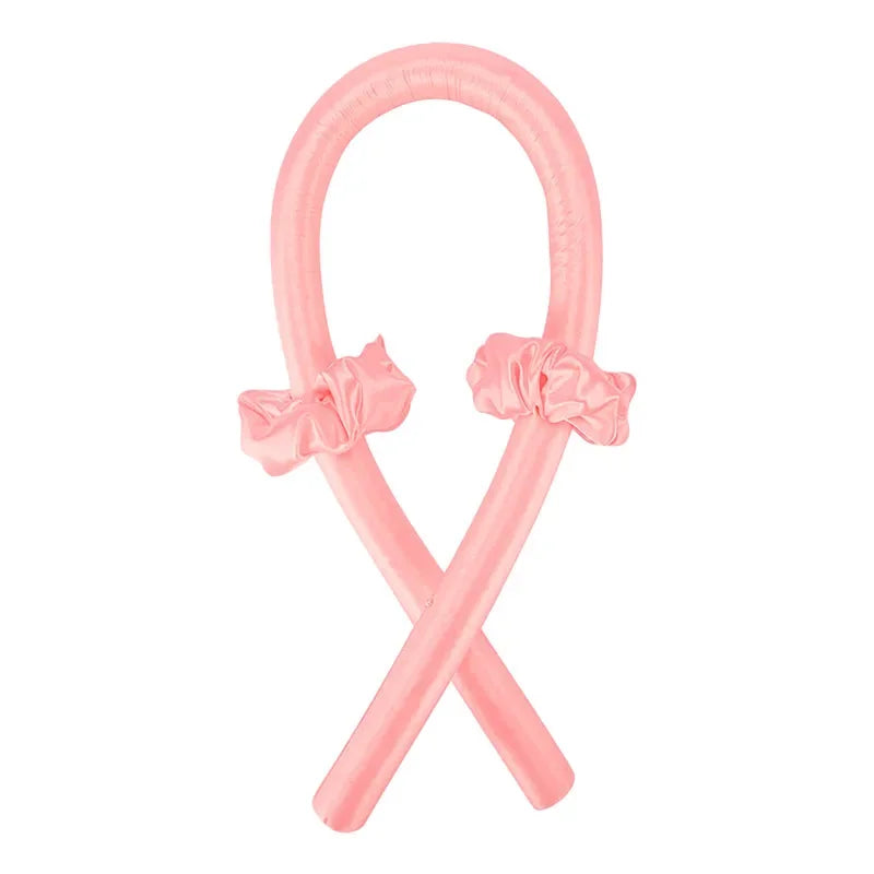 Bandeau boucles sans chaleur – ruban soie pour coiffure facile